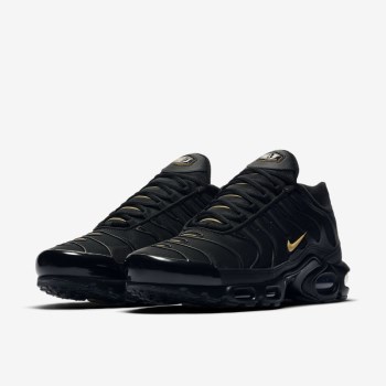 Nike Air Max Plus - Férfi Utcai Cipő - Fekete/Arany